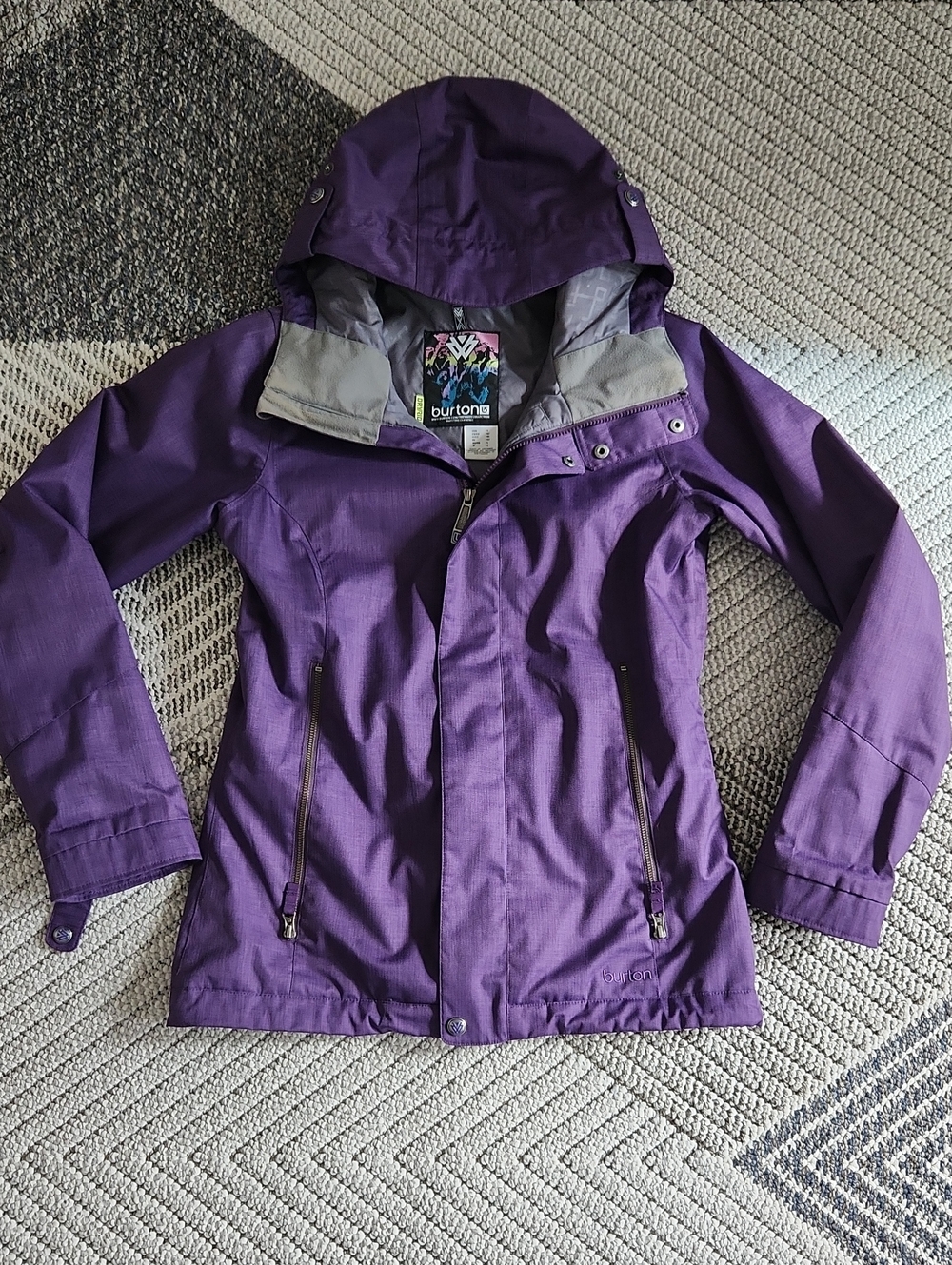 Burton Women's Purple Hooded Ski / Snowboard Jacket